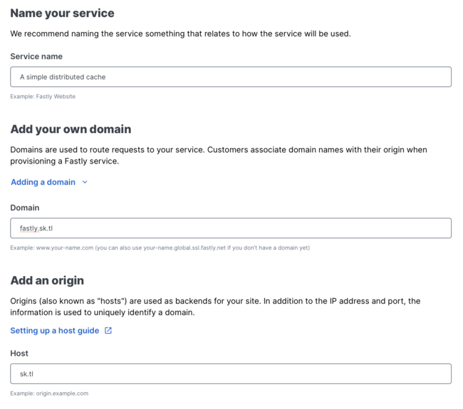 Creating a simple cache